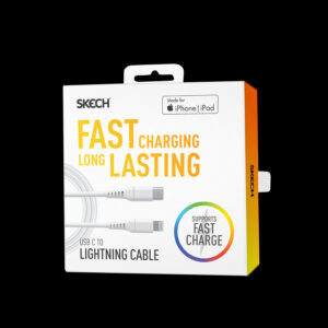 Skech USB-C To Lightning Cable 0.9m White