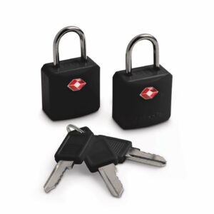 Pacsafe Prosafe 620 Travel Sentry Approved key Luggage Padlocks, set of 2 locks and 3 kyes